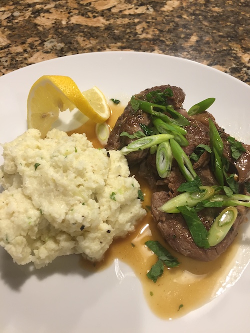 Lamb Chops with Four Herbs and Mashed Cauliflower – Blackberry Season